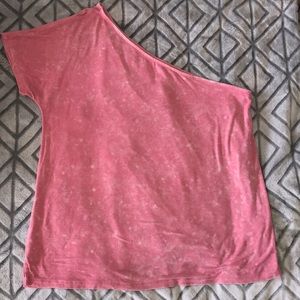 COPY - AE Pink One-Shoulder Top